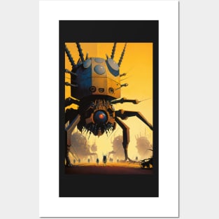 Giant Robotic Spiders Attack! Posters and Art